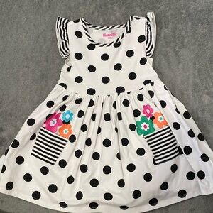 Nannette Toddler Girls Sleeveless Casual Polka Dot Dress, size 3t